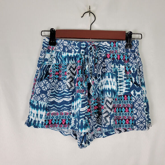 Gypsies and Moondust Shorts Womens Small Multicolor Colorful Mid Rise Drawstring - Picture 1 of 12